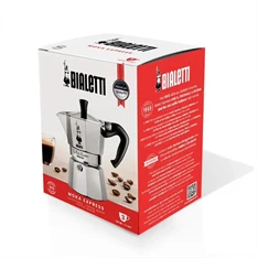 Bialetti Moka Express inox 6 személyes kotyogós kávéfőző