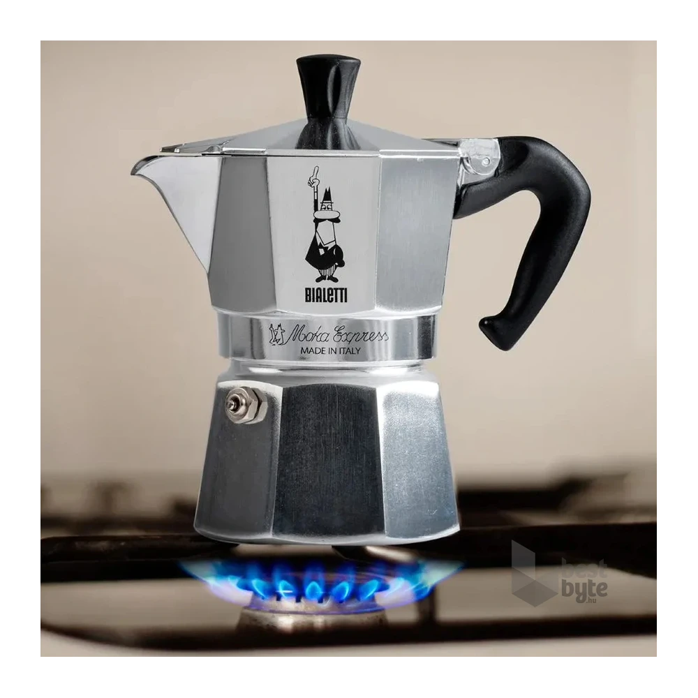 Bialetti Moka Express inox 6 személyes kotyogós kávéfőző