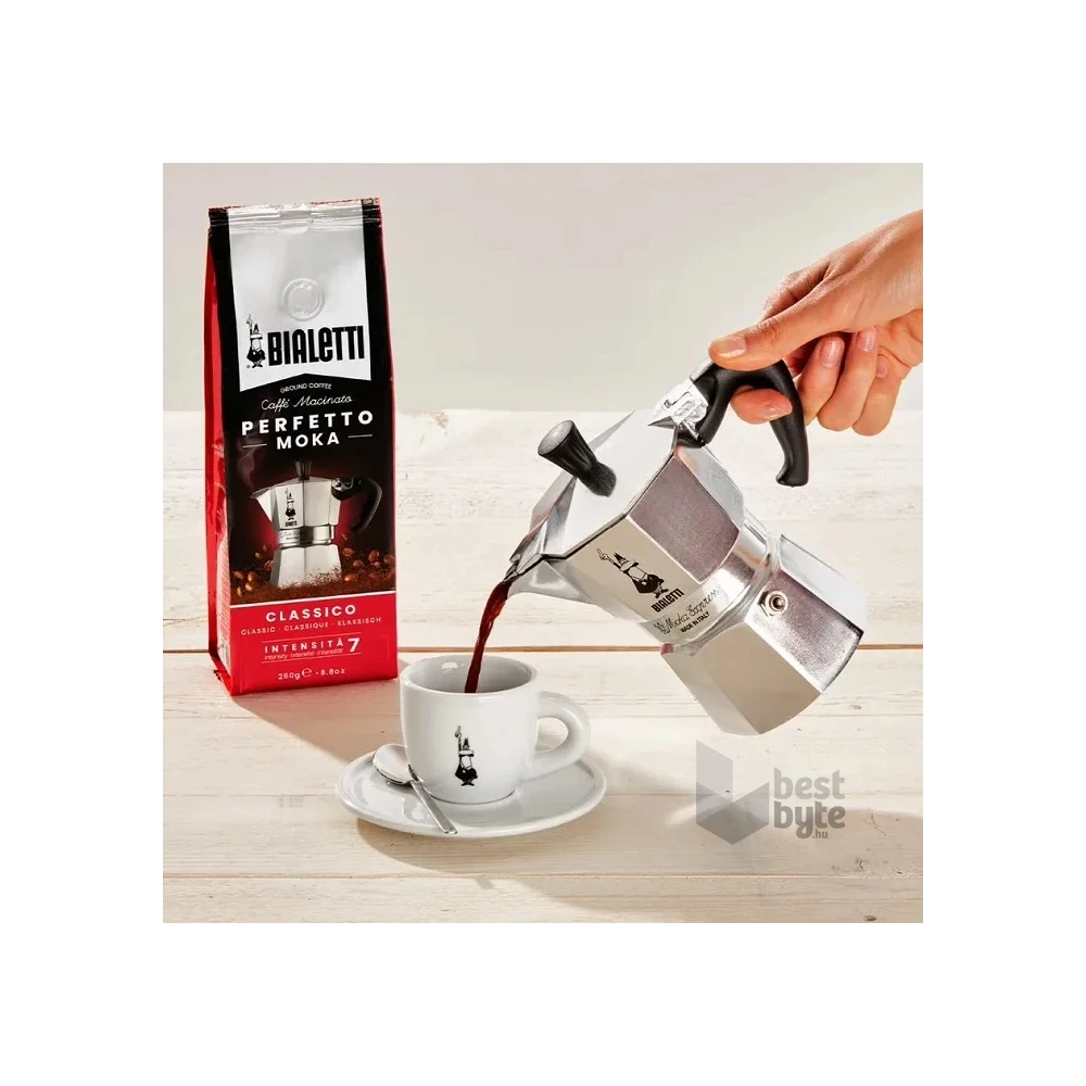 Bialetti Moka Express inox 6 személyes kotyogós kávéfőző