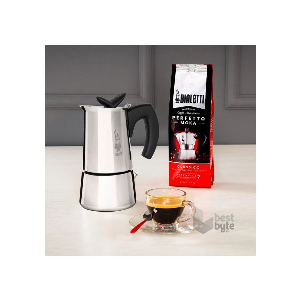Bialetti Musa inox  4 személyes kotyogós kávéfőző
