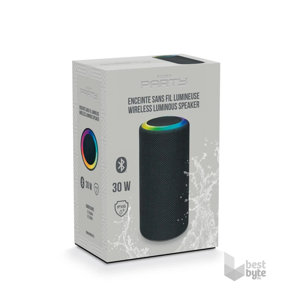 BigBen 2809243 Party MS2 30W vezeték nélküli világító Bluetooth hangszóró