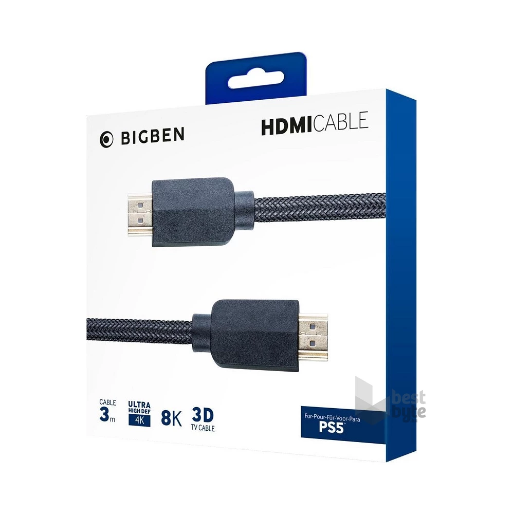BigBen 2807094 3m HDMI PS5 kábel