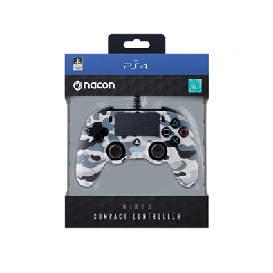BigBen Nacon Compact vezetékes szürke terepmintás PS4 kontroller