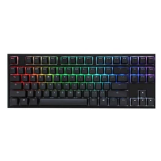 Billentyűzet Ducky ONE 2 RGB TKL MX Speed Silver RGB LED Magyar Fekete