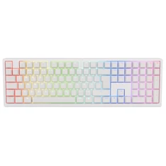 Billentyűzet Ducky Zero 6108 Pure White Wireless Gaming, ISO / Német, MX2A Blue Billentyűzet Ducky Zero 6108 Pure White Wireless Gaming, ISO / Német, MX2A Blue