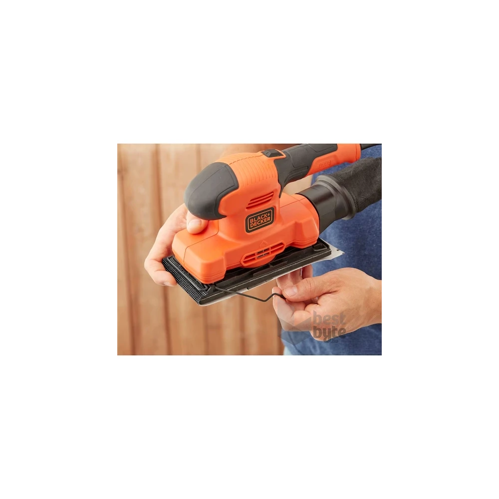 Black&Decker BEW220KAX-QS 150W kofferban 10 db csiszolópapírral vibrációs csiszoló
