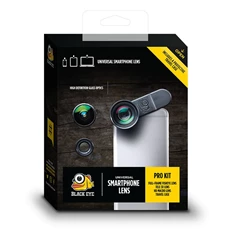 Black Eye PK001 Pro Kit Full-Frame Fish Eye, HD Macro és Tele 3X telefonkamera lencse