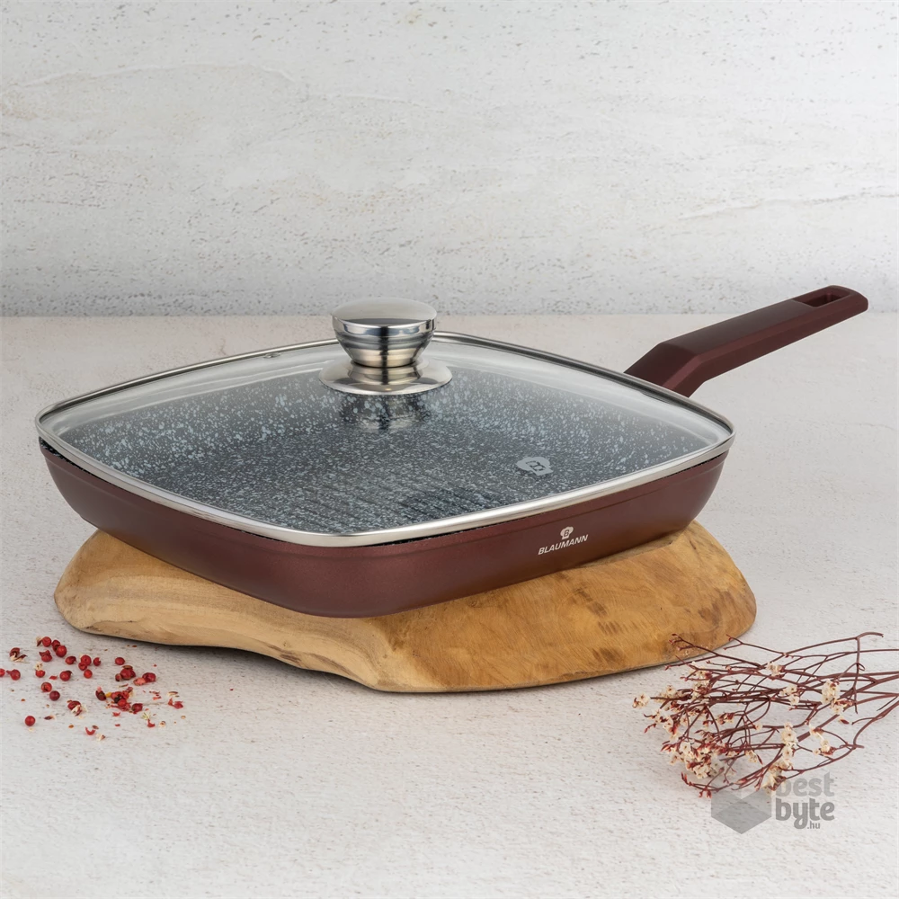 Blaumann BL-4076 Cerastone Collection 28 cm-es grill serpenyő fedővel