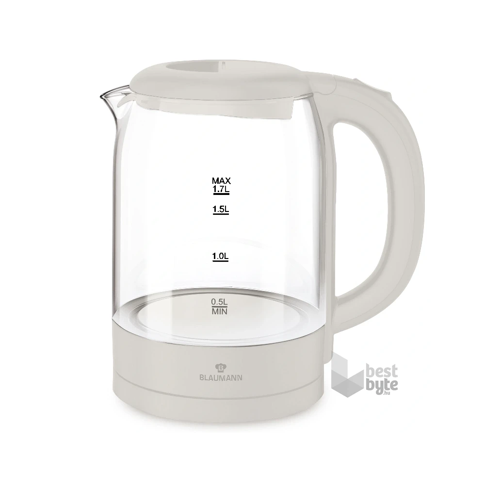 Blaumann BL-9007 1,7L-es krém üveg vízforraló