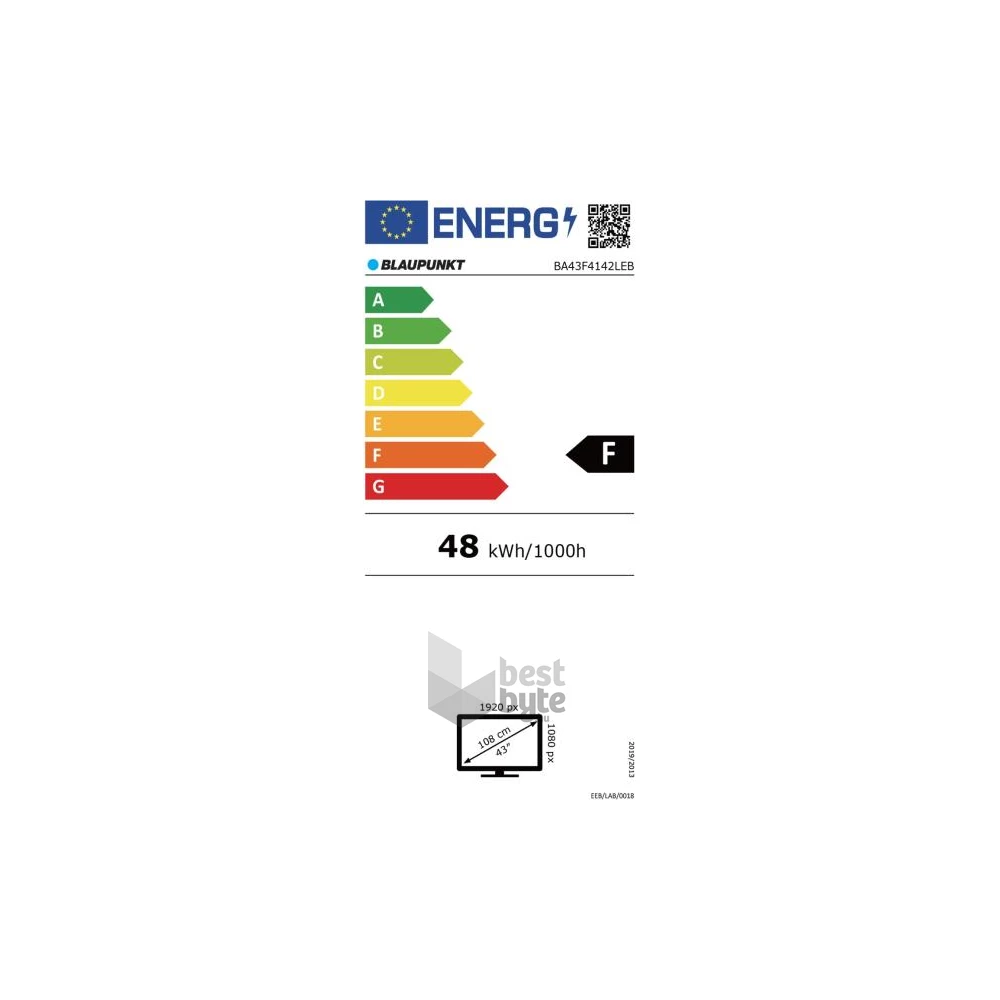 Blaupunkt 43" BA43F4142LEB Full HD Android Smart LED TV