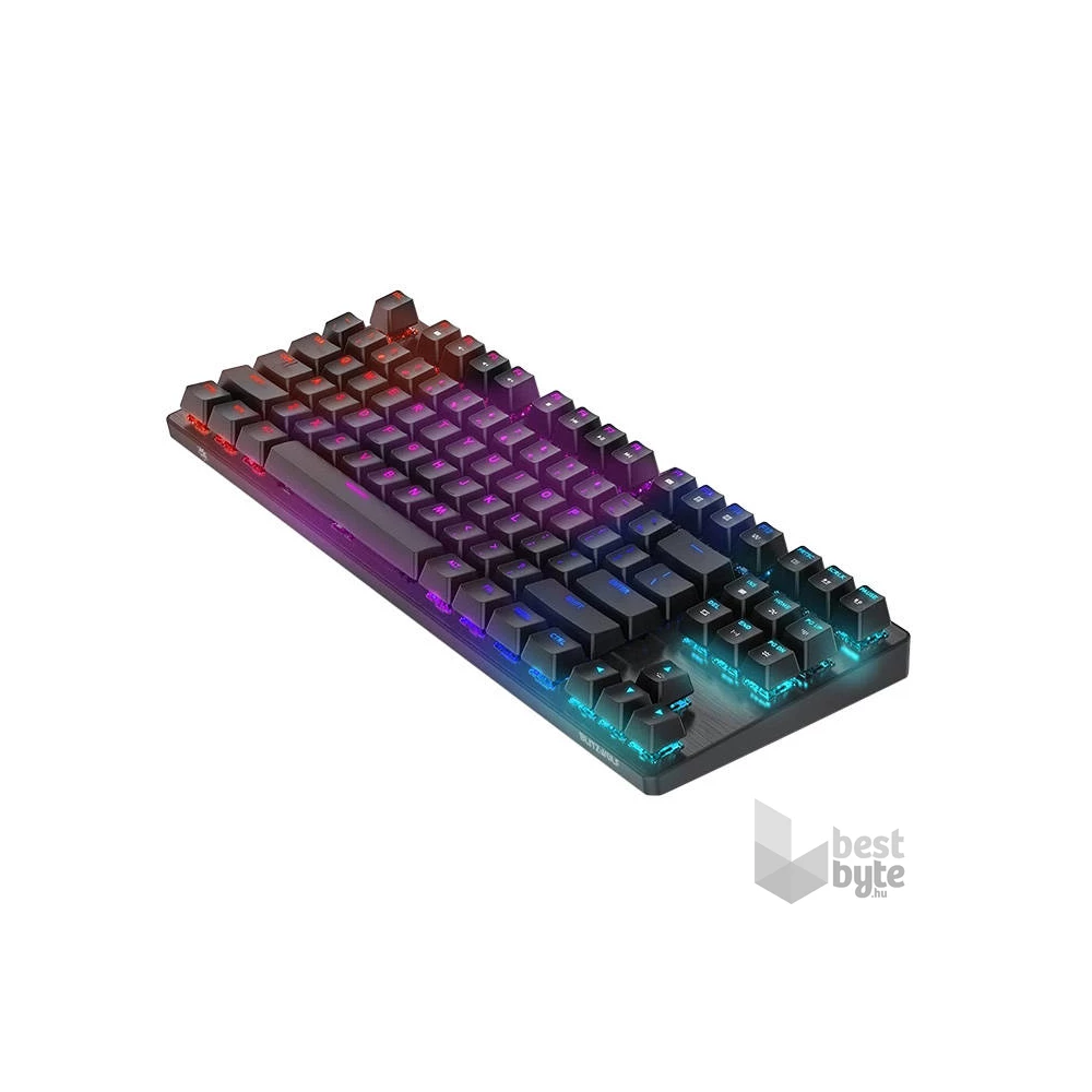 BlitzWolf BW-KB2 Black-Blue RGB fekete mechanikus (blue switch) gamer billentyűzet, angol