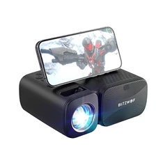 BlitzWolf BW-V3 Wi-Fi + Bluetooth fekete mini LED projektor