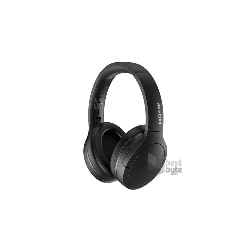 Blitzwolf BW-HP6 Bluetooth fekete fejhallgató