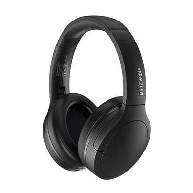 Blitzwolf BW-HP6 Bluetooth fekete fejhallgató
