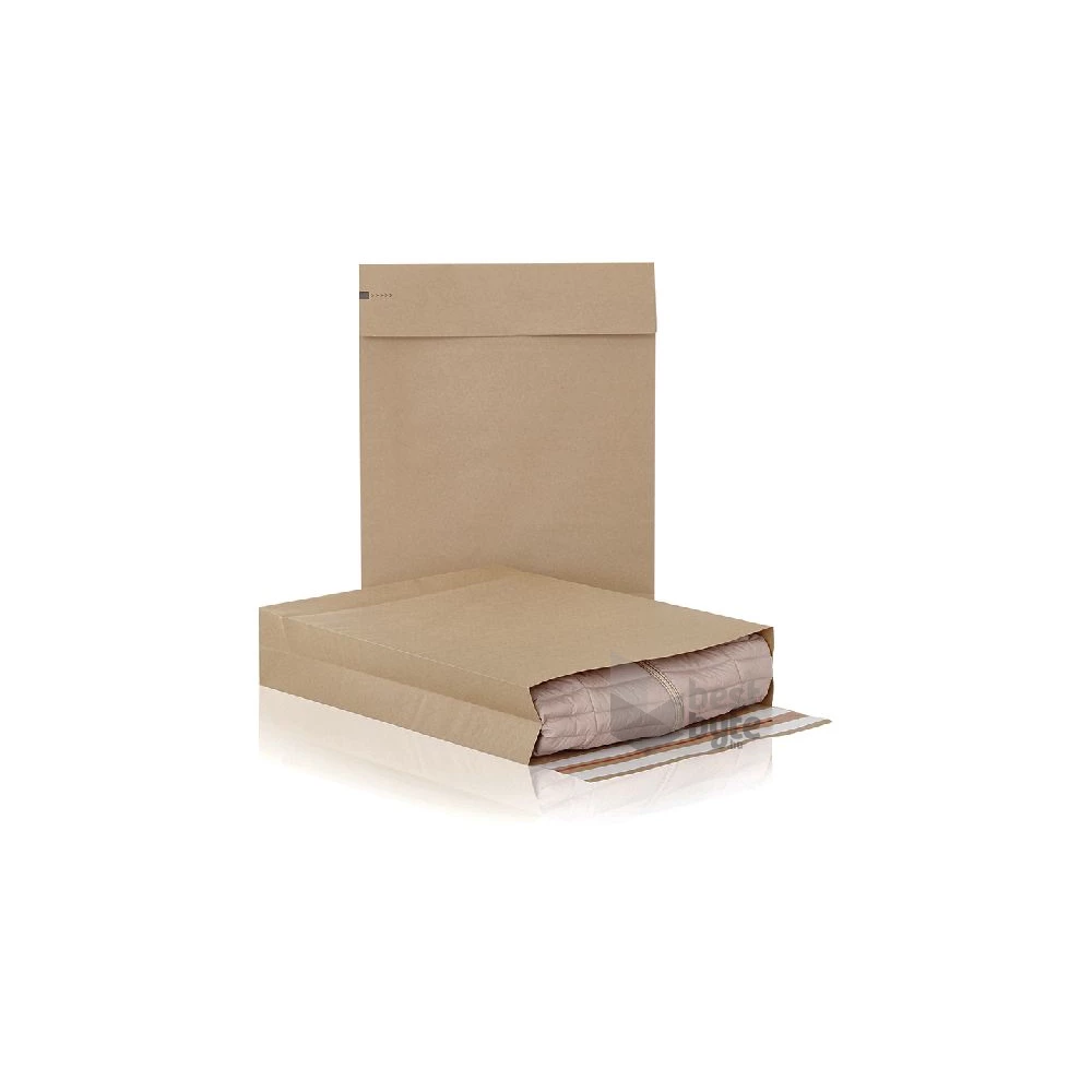 Bong E-Green M 350x450x80+100mm 200db kraft csomagküldő tasak
