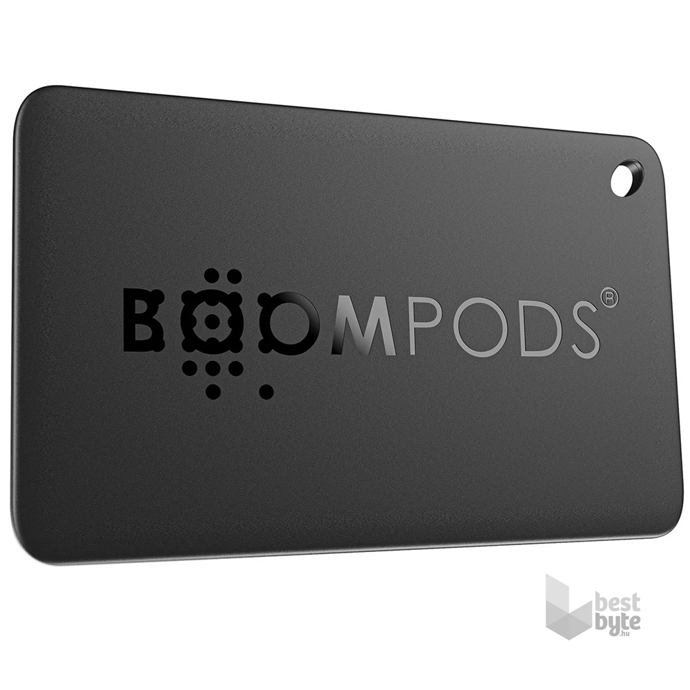 Boompods Boomcard fekete bluetooth tracker tag