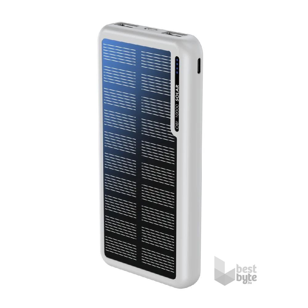 Boompods Obi Solar fehér 10 000 mAh powerbank