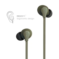 Boompods Sportline katonai zöld vezeték nélküli bluetooth fülhallgató