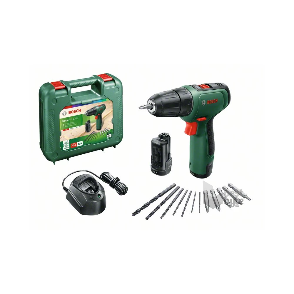 Bosch 06039D3007 EasyDrill 1200 2x1,5Ah akkus fúró-csavarozó készlet