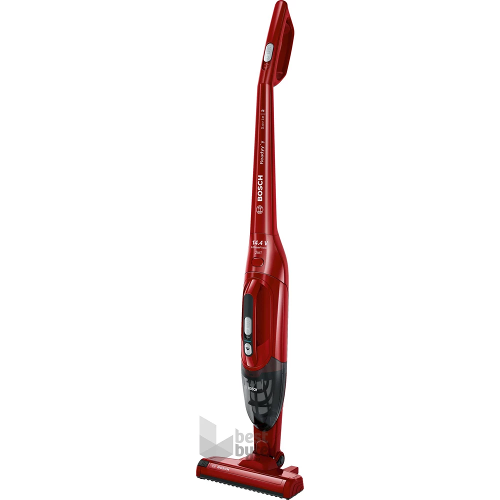 Bosch BBHF214R 2 az 1-ben akkumulátoros piros álló porszívó