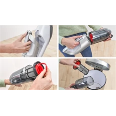 Bosch BBH3ALL28 Flexxo Gen2 2 az 1-ben fehér-ezüst vezeték nélküli álló porszívó