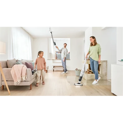 Bosch BBH3ALL28 Flexxo Gen2 2 az 1-ben fehér-ezüst vezeték nélküli álló porszívó