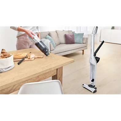 Bosch BBH3ALL28 Flexxo Gen2 2 az 1-ben fehér-ezüst vezeték nélküli álló porszívó