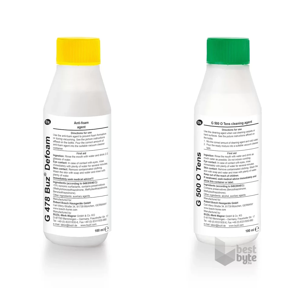 Bosch BBZWDSET 2x100ml szőnyeg- és kárpittisztítószer szett