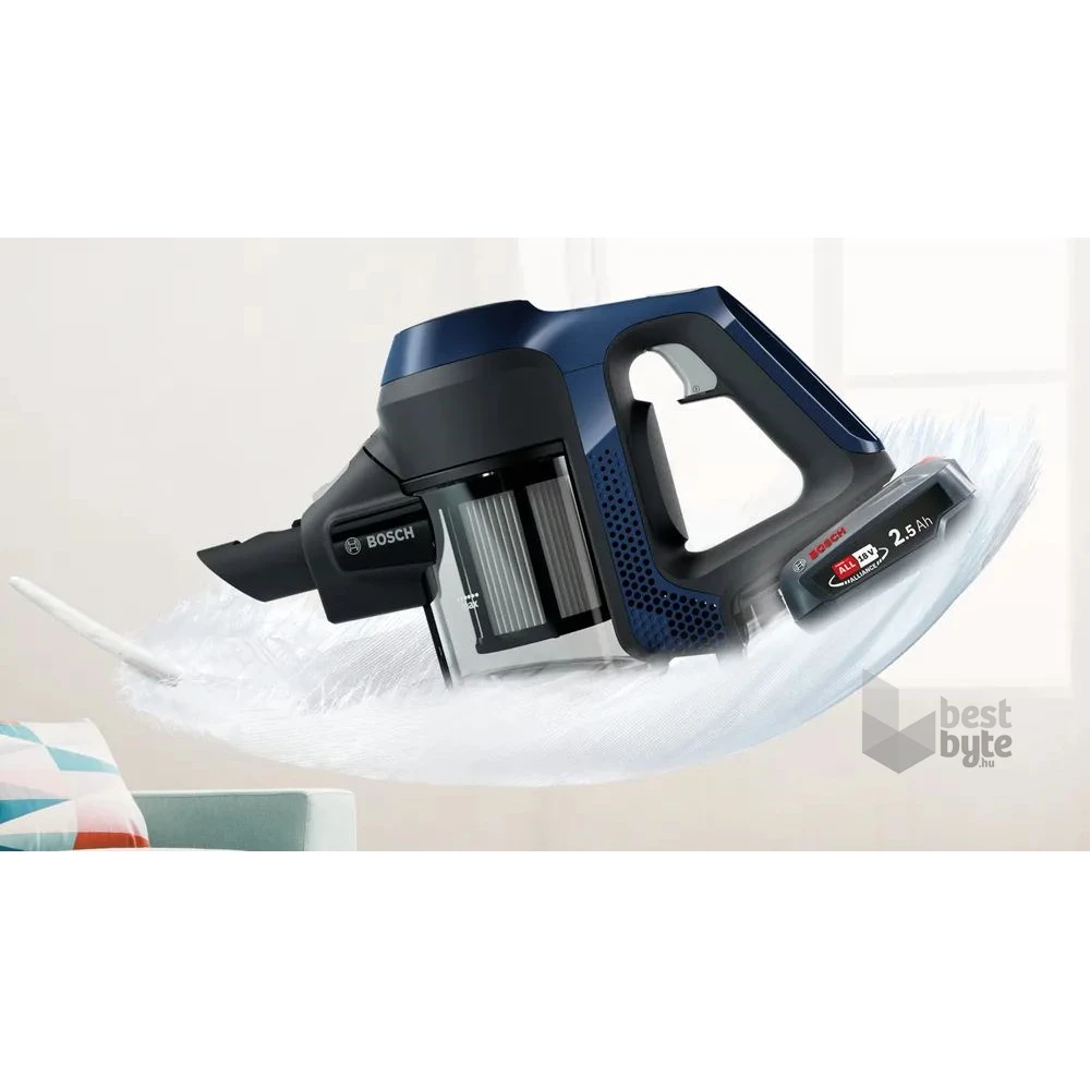 Bosch BCS611P4A Unlimited Serie6 éjkék vezeték nélküli álló porszívó