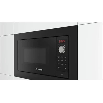 Bosch BFL623MB3 800W 20L fekete beépíthető mikrohullámú sütő