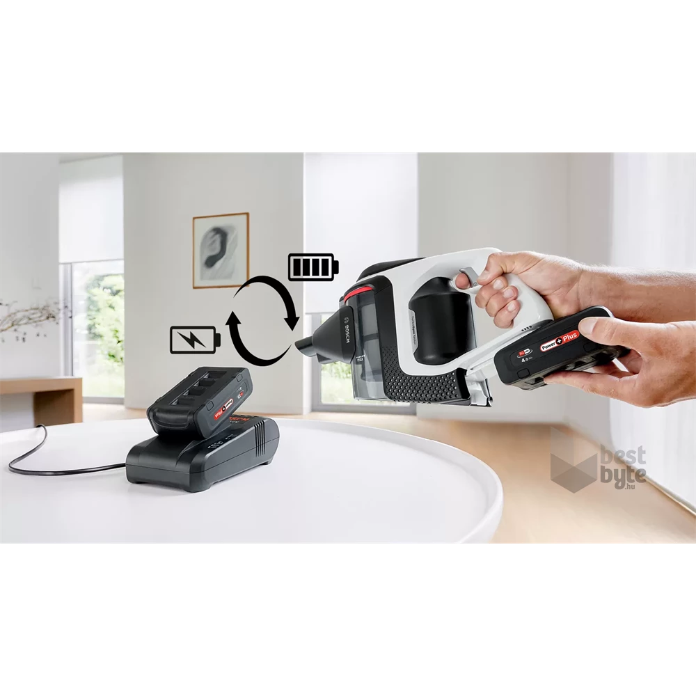 Bosch BSS8224 Unlimited Gen2 fekete-fehér vezeték nélküli álló porszívó