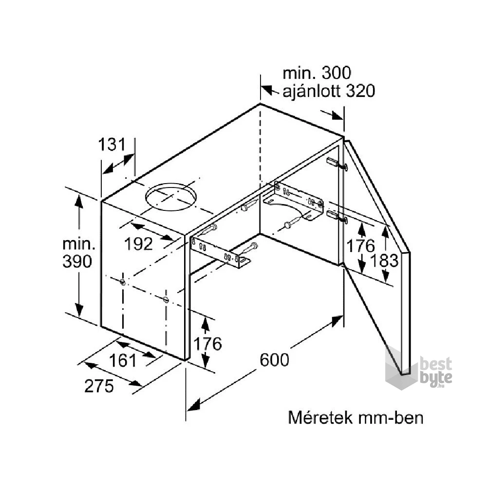 Bosch DFL064W53 kihúzható páraelszívó