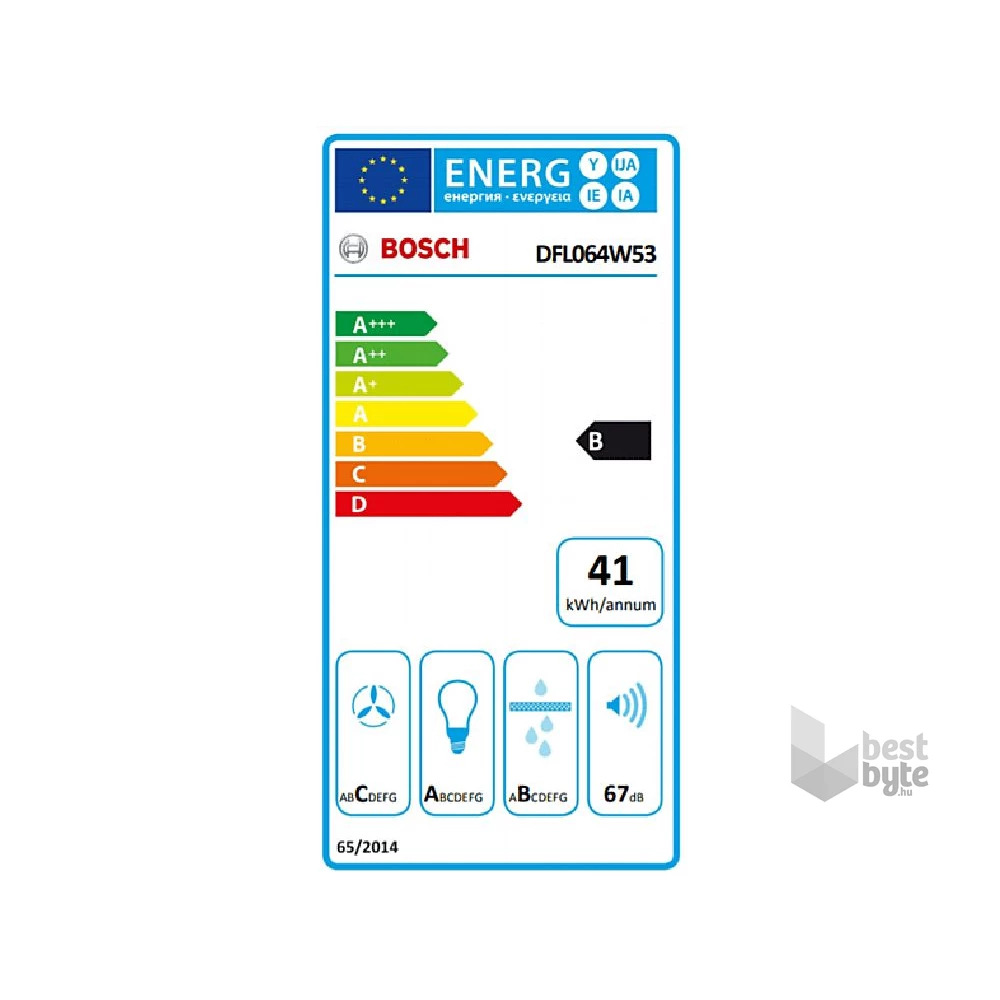 Bosch DFL064W53 kihúzható páraelszívó