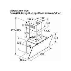 Bosch DWK65DK60 kürtős páraelszívó