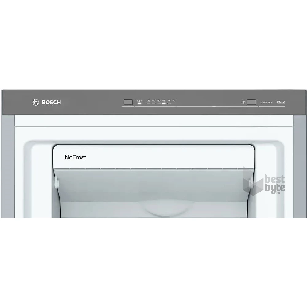Bosch GSN36VLEP acél, Fagyasztó:242L, No frost fagyasztószekrény