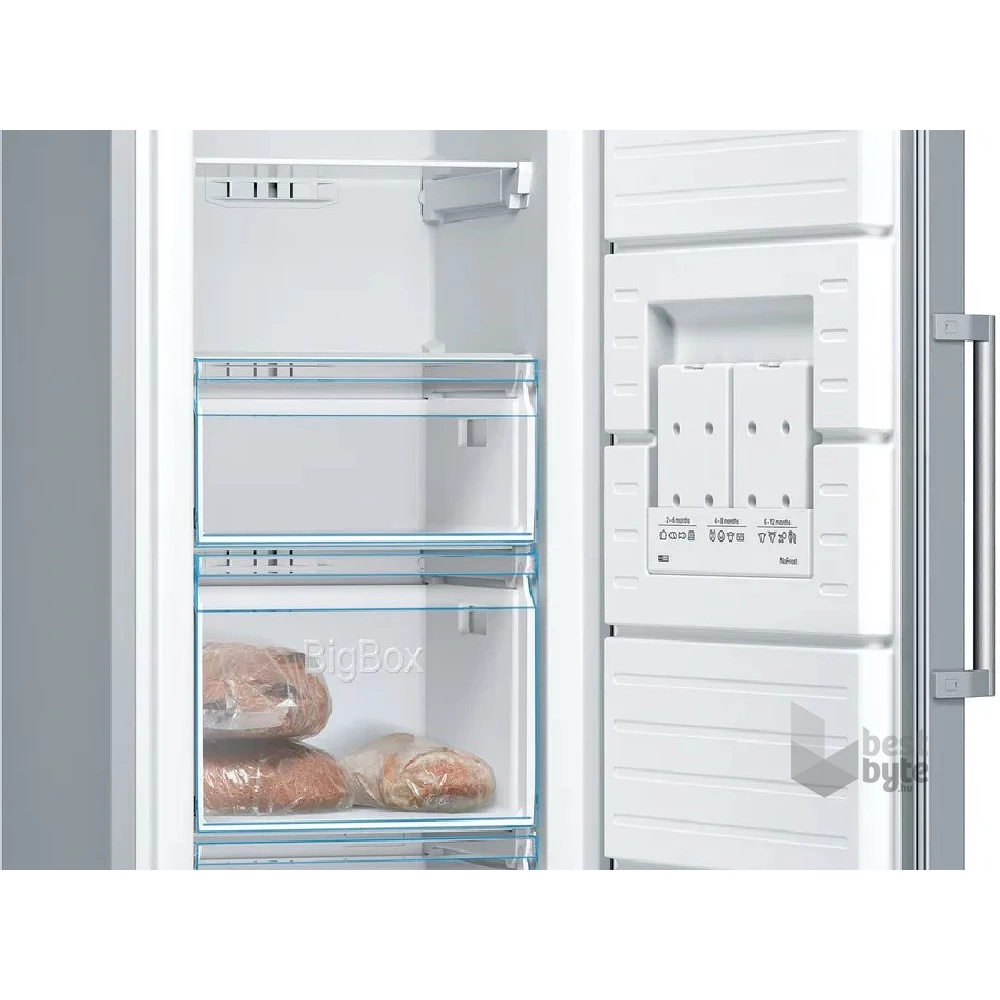 Bosch GSN36VLEP acél, Fagyasztó:242L, No frost fagyasztószekrény