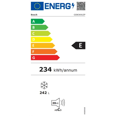 Bosch GSN36VLEP fagyasztószekrény