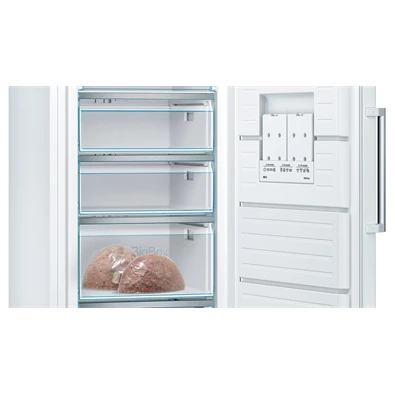 Bosch GSN58AWEV Fagyasztó: 365L, No Frost fagyasztószekrény