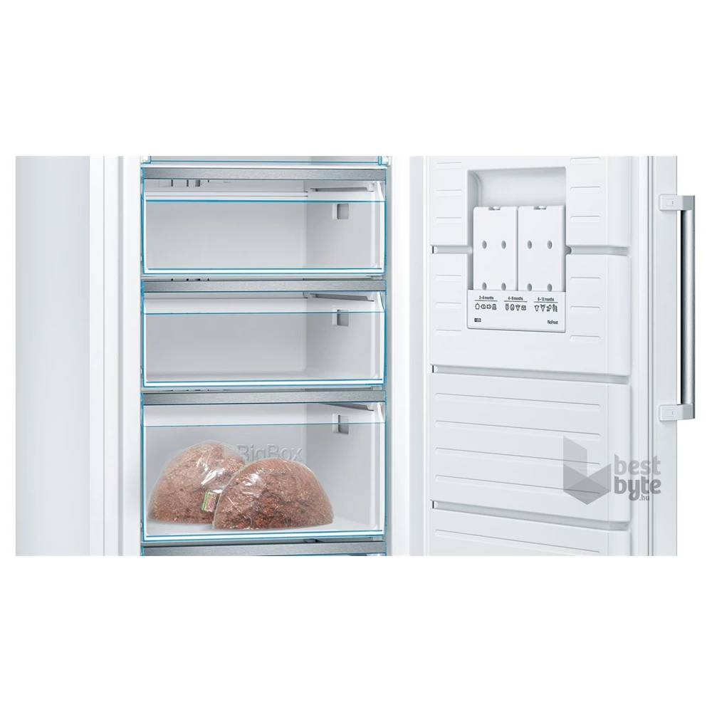 Bosch GSN58AWEV Fagyasztó: 365L, No Frost fagyasztószekrény