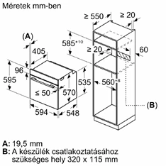 Bosch HBA272BB0 fekete, beépíthető, sütőtér: 71L, légkeverés, sütő