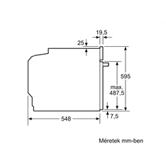 Bosch HBA534EB3 beépíthető fekete sütő