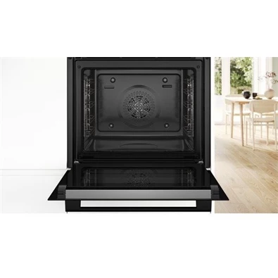 Bosch HQA574BB3 fekete, beépíthető, sütőtér: 71L, grill, légkeverés, sütő