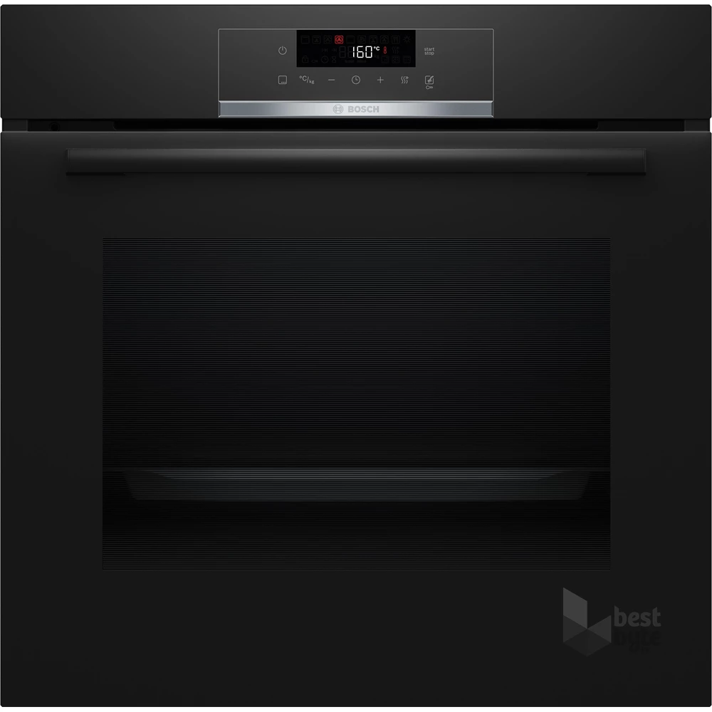 Bosch HQG572EB3 fekete, beépíthető, sütőtér: 71L, grill, légkeverés, sütő
