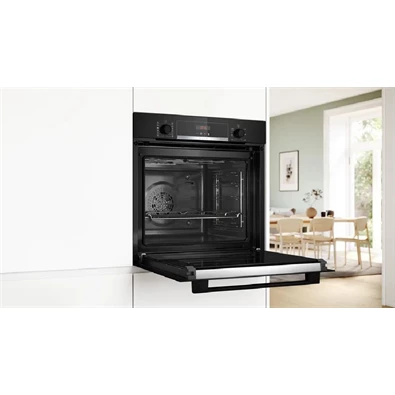 Bosch HQG572EB3 fekete, beépíthető, sütőtér: 71L, grill, légkeverés, sütő