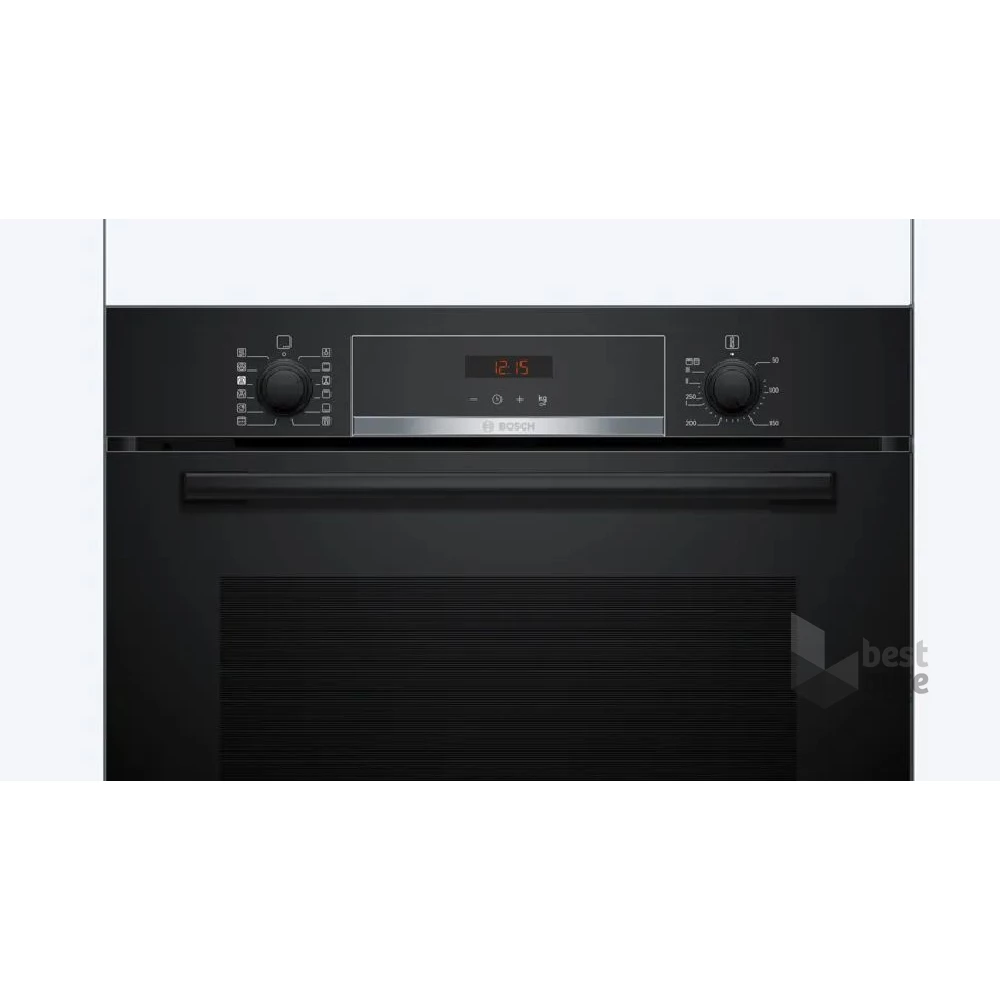 Bosch HQG572EB3 fekete, beépíthető, sütőtér: 71L, grill, légkeverés, sütő