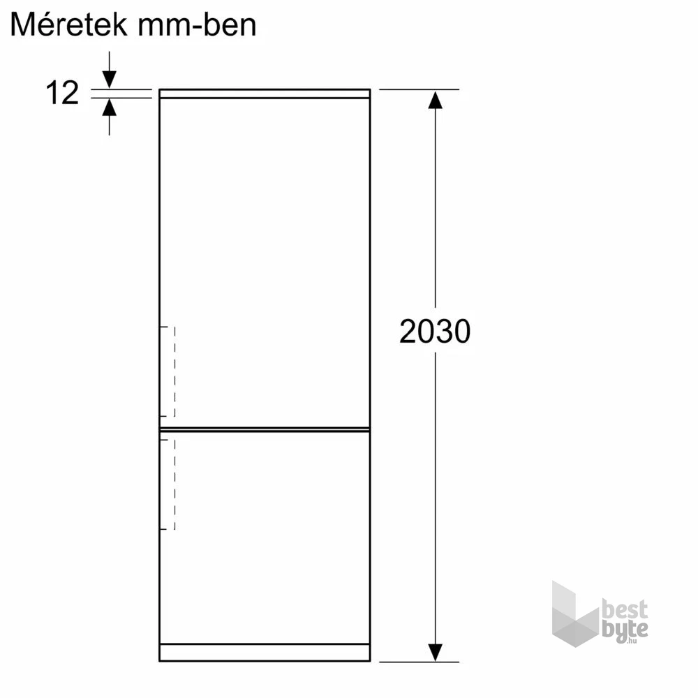 Bosch KGN392LDF inox, alulfagyasztós, Hűtő:260L, Fagyasztó:103L, Total No frost hűtőszekrény