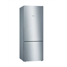 Bosch KGV58VLEAS ezüst, alulfagyasztós, Hűtő:376L, Fagyasztó:124L, Low frost hűtőszekrény (Újszerű)