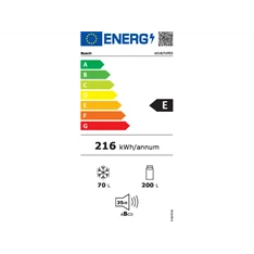 Bosch KIV87VFE0 beépíthető alulfagyasztós hűtőszekrény