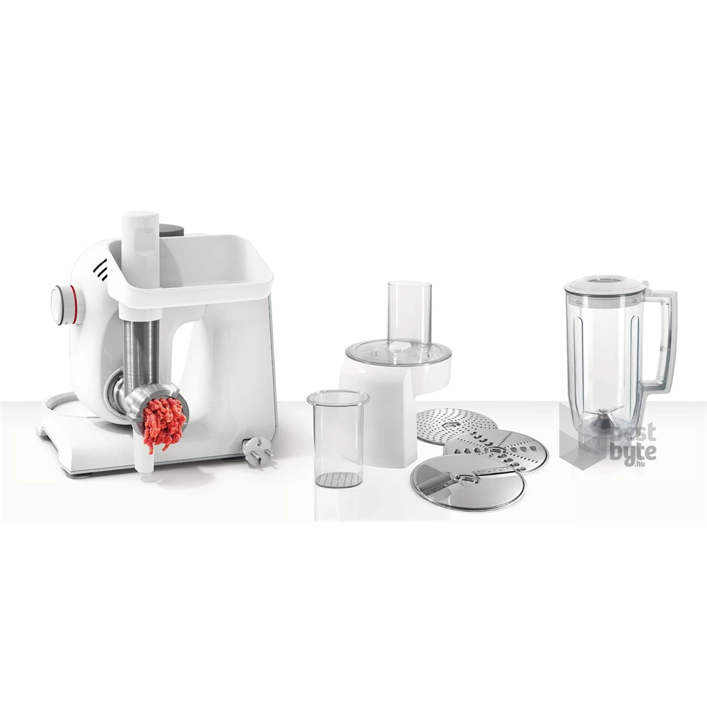 Bosch MUM58231 1000W, 3,9L, fehér-ezüst konyhai robotgép (Újszerű)