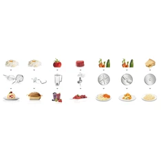 Bosch MUM58231 1000W, 3,9L, fehér-ezüst konyhai robotgép (Újszerű)